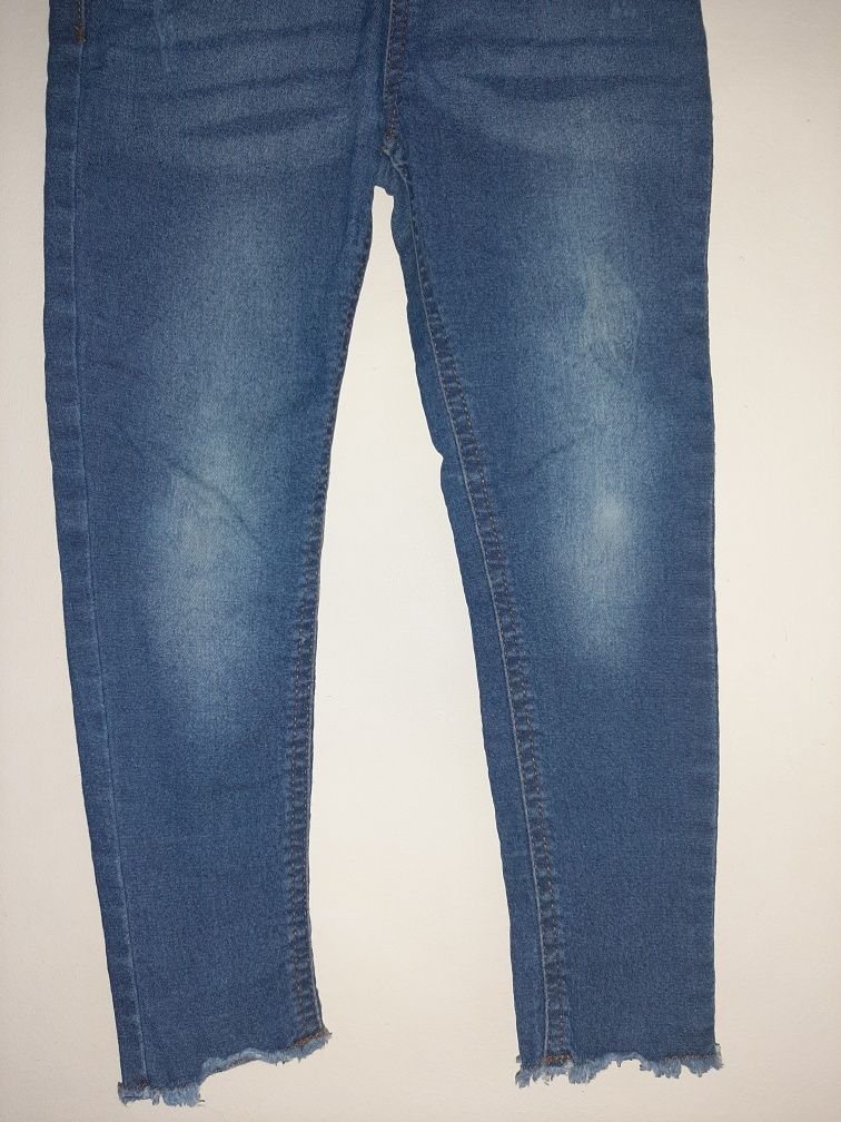 Jegginsy jeansowe legginsy 116 cm