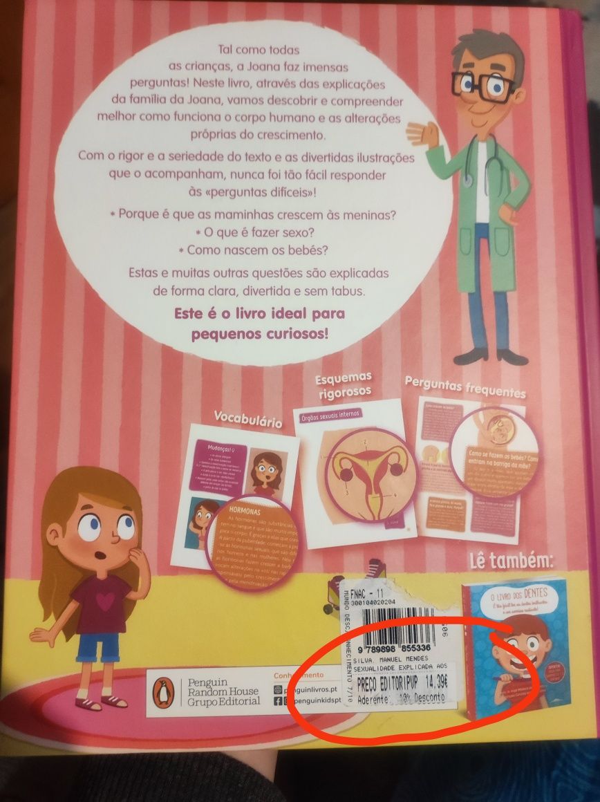 Livro NOVO de educação sexual para crianças
