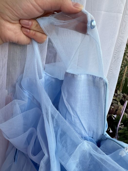 Сукня блакитна на 1 рік 2 3 4 5 6 7 років голуба плаття платье голубе