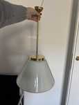 Lampa mosiężna vintage prl retro