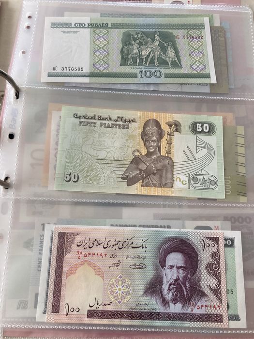 Banknoty Świata album z 44szt UNC plus gratisy!