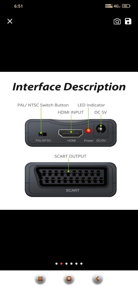 Conversor: HDMI para SCART e SCART para HDMI