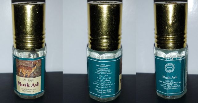 Ahsan Musk Asli Attar Roll-on Perfume Oil 3ml