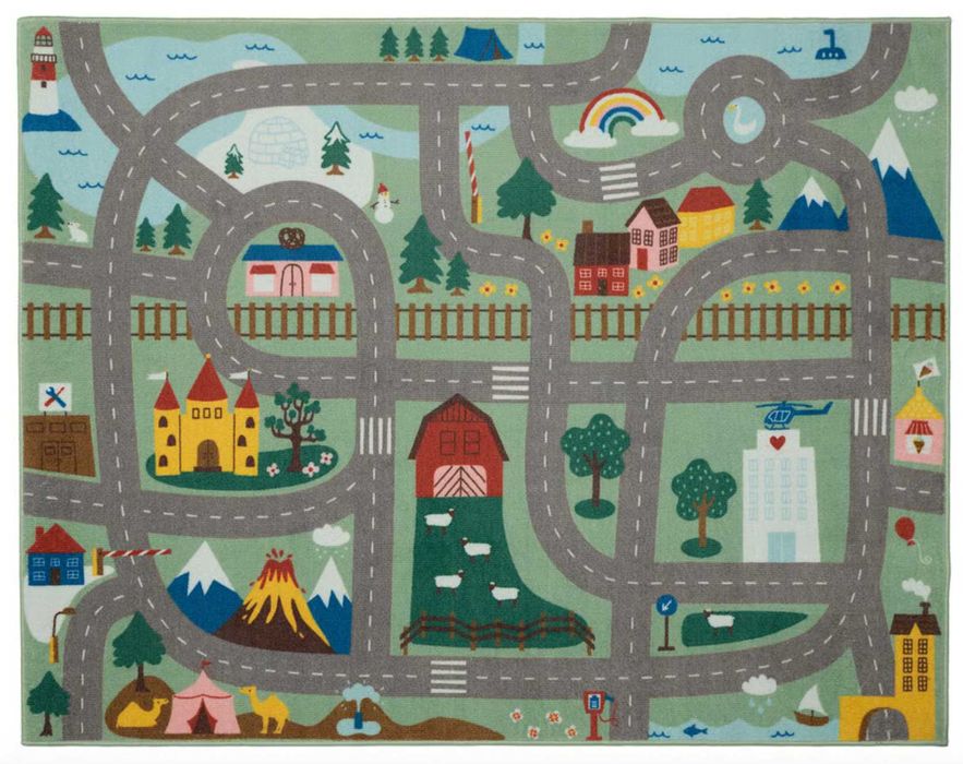 Dywan VALLABY, zielony, 100x133 cm JAK NOWY