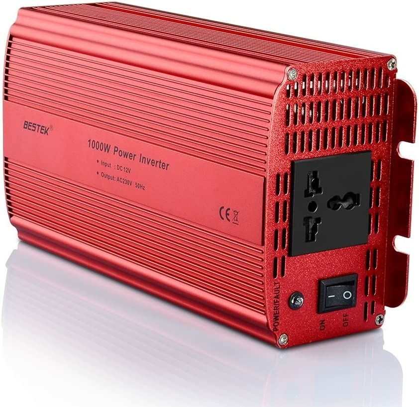 BESTEK 1000W Power Inverter DC 12V to AC Outlet 230V 240V.