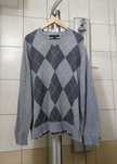 Sweter sweterek klasyczny Tommy Hilfiger denim XL siwy szary ciemny ja