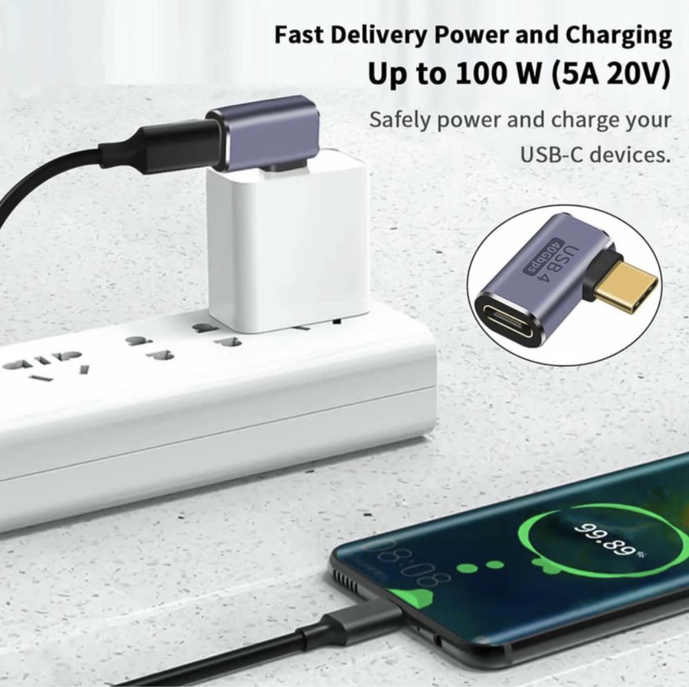Adapter kątowy USB C