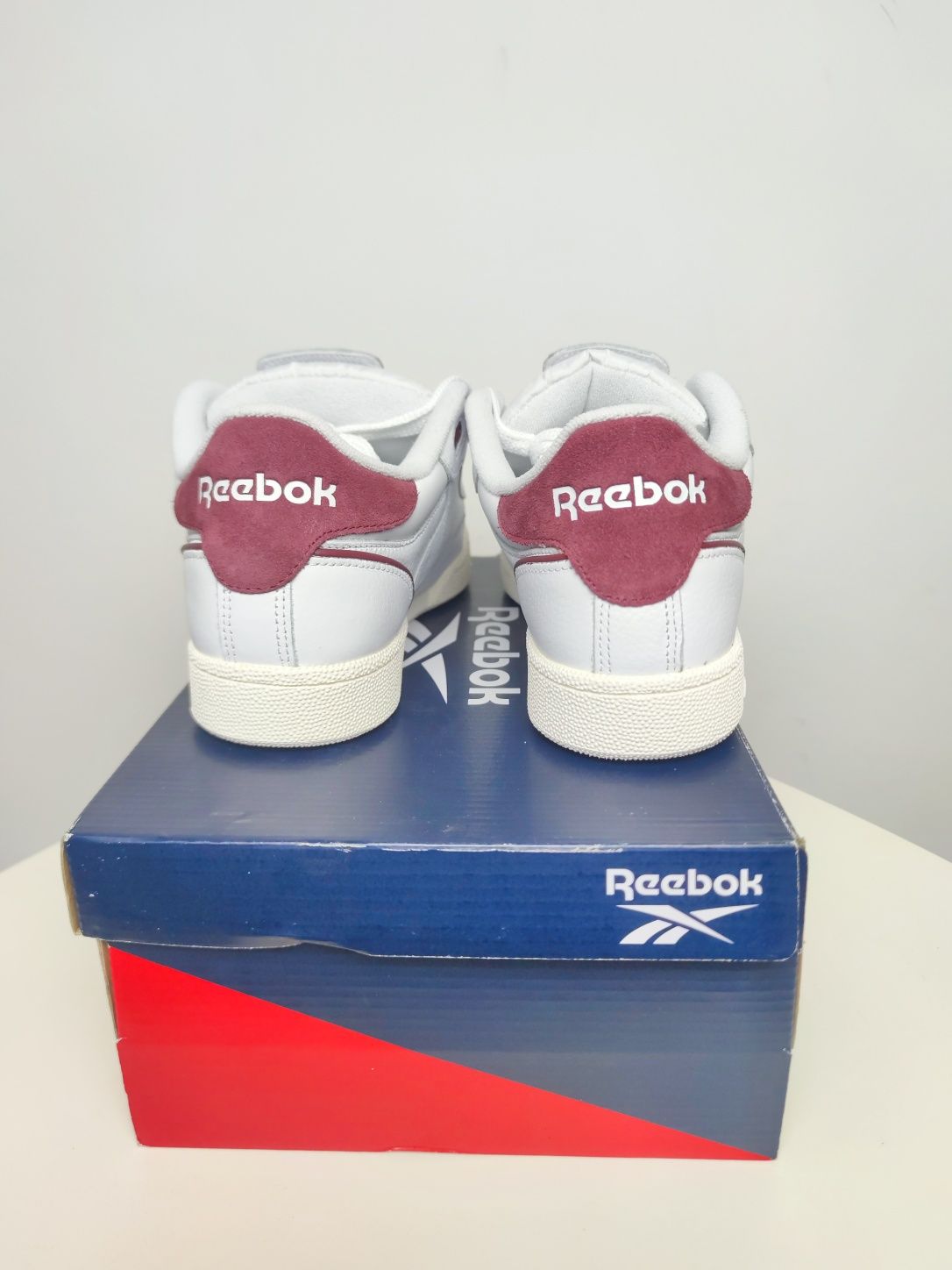 Nowe białe retro vintage skate sneakersy męskie Reebok club c bulc