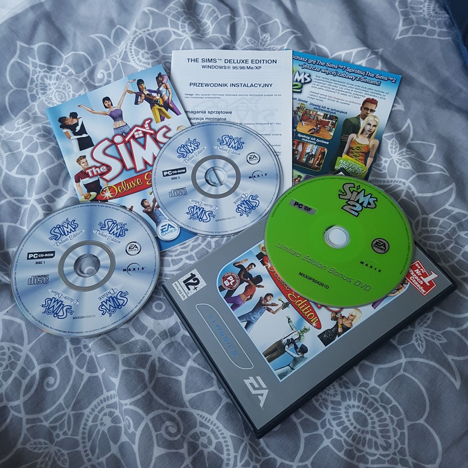 (PC) The Sims 1 deluxe box PL + Sims 2 limited DVD