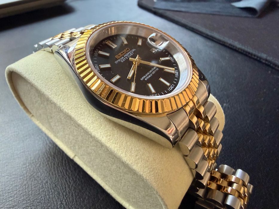 Seiko mod – homage Rolex Datejust Two Tone | Mechanizm NH35