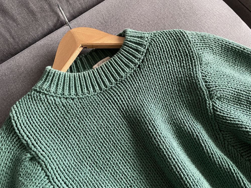 The Odder Side wiosenny zielony sweter Bliss bluza polskiej marki M