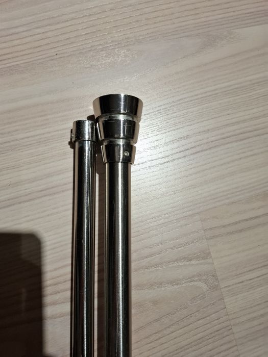 Karnisz srebrny podwójny 160cm