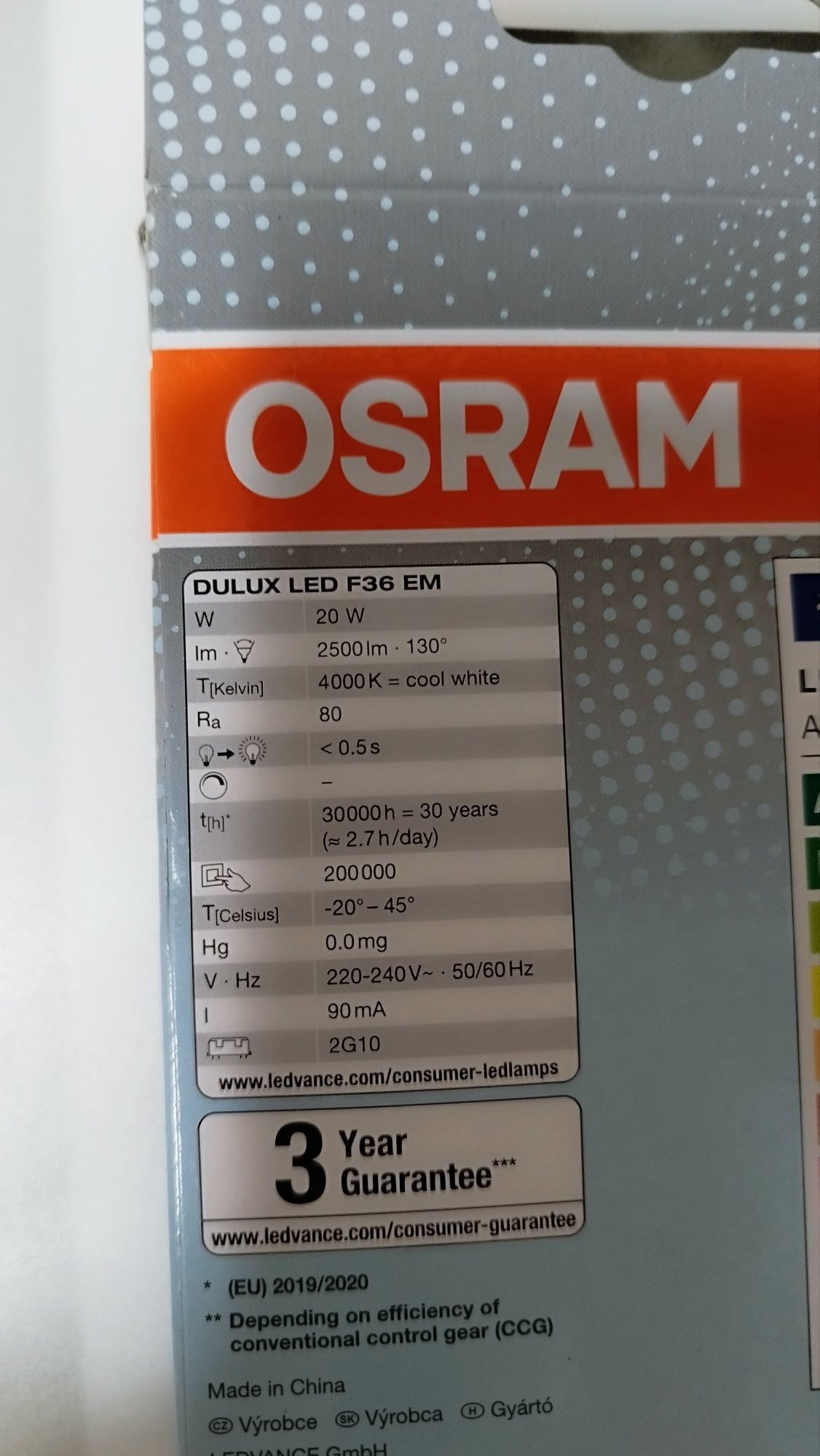 Osram żarówka LED 2G10