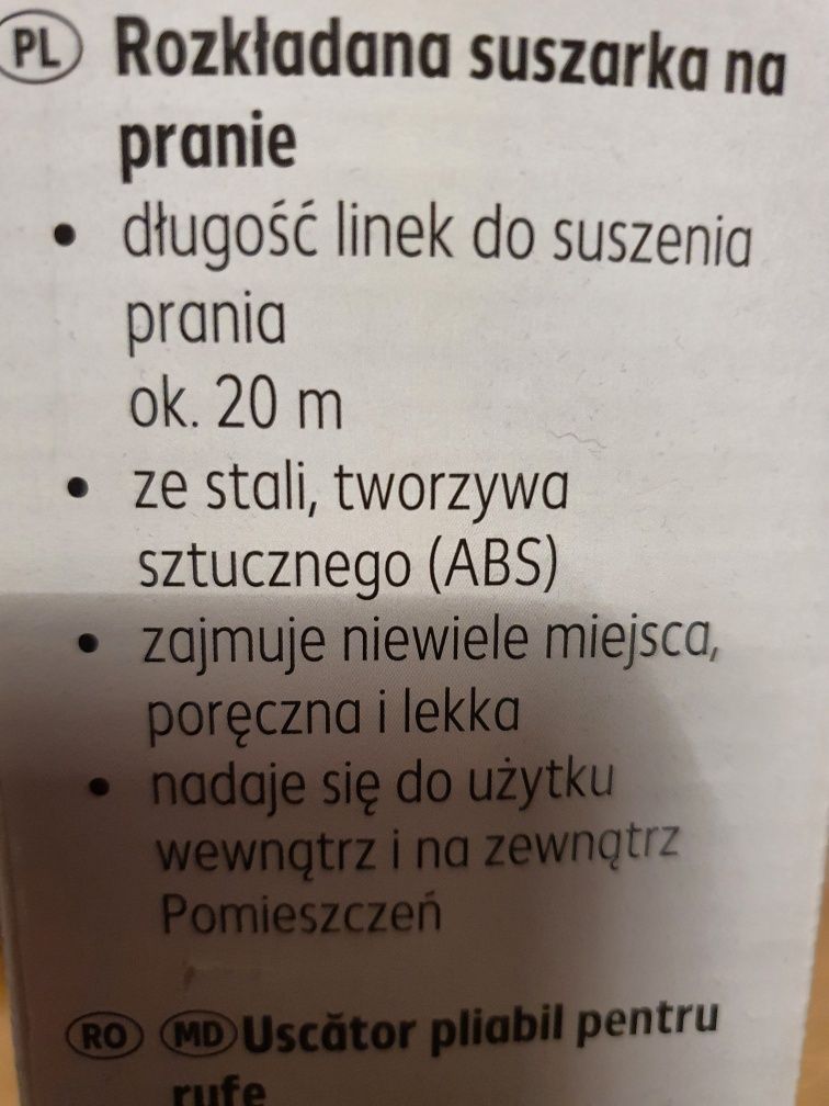 Rozkładana suszarka na pranie pionowa