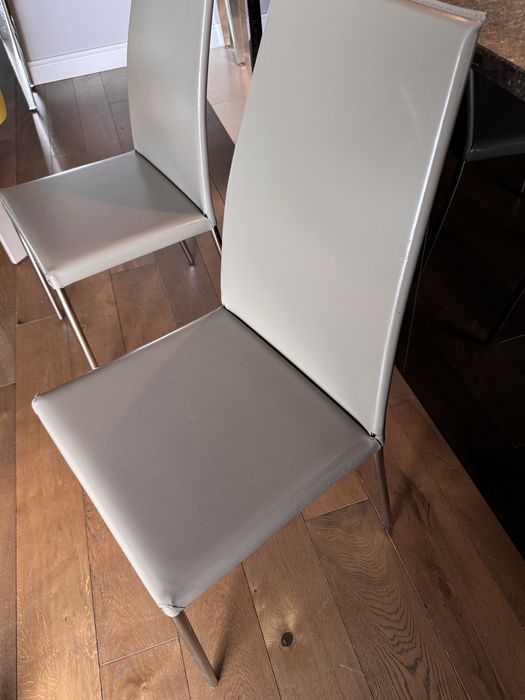 Krzesła skórzane 6szt