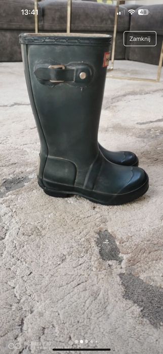Kalosze hunter dla chlopca
