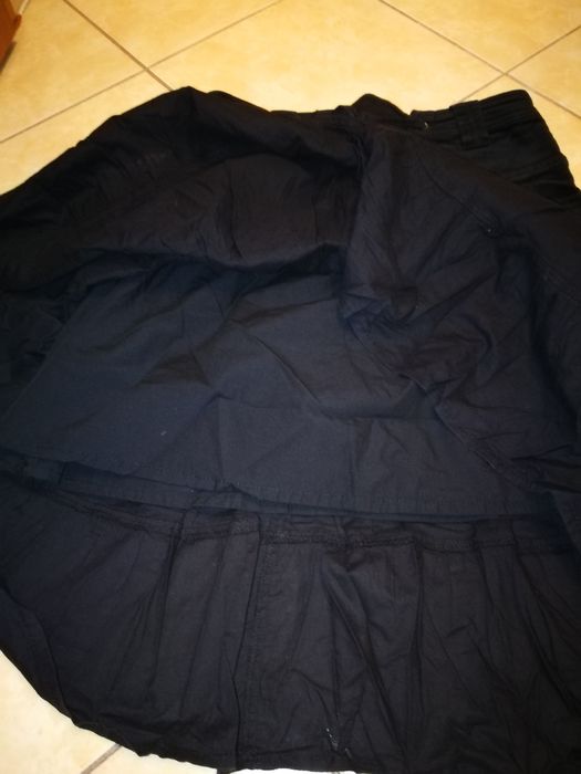 Asymetryczna sukienka maxi czarna długa M 30 bonprix nowa falbana