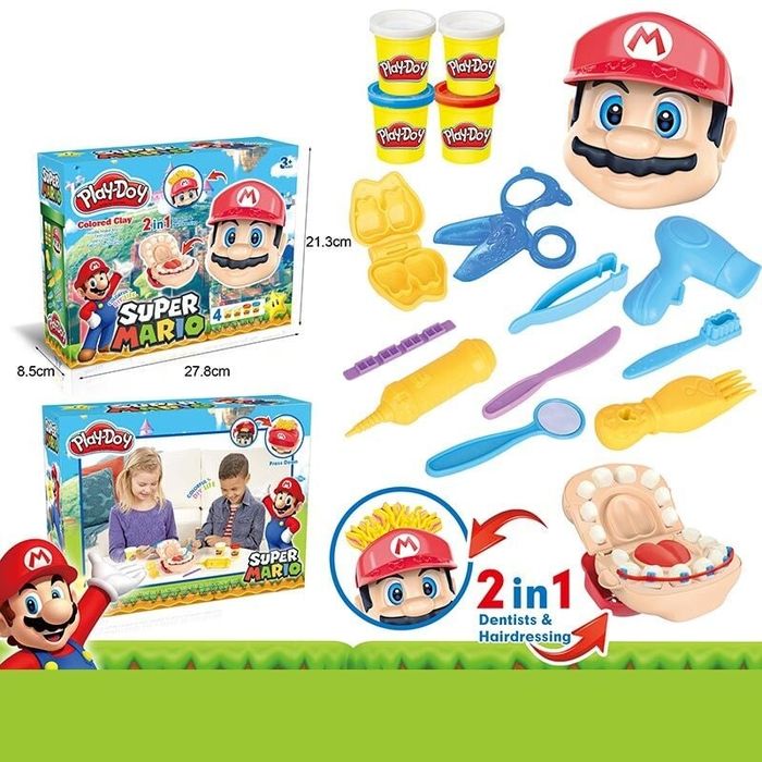 Тесто для лепки, игровой набор Стоматолог