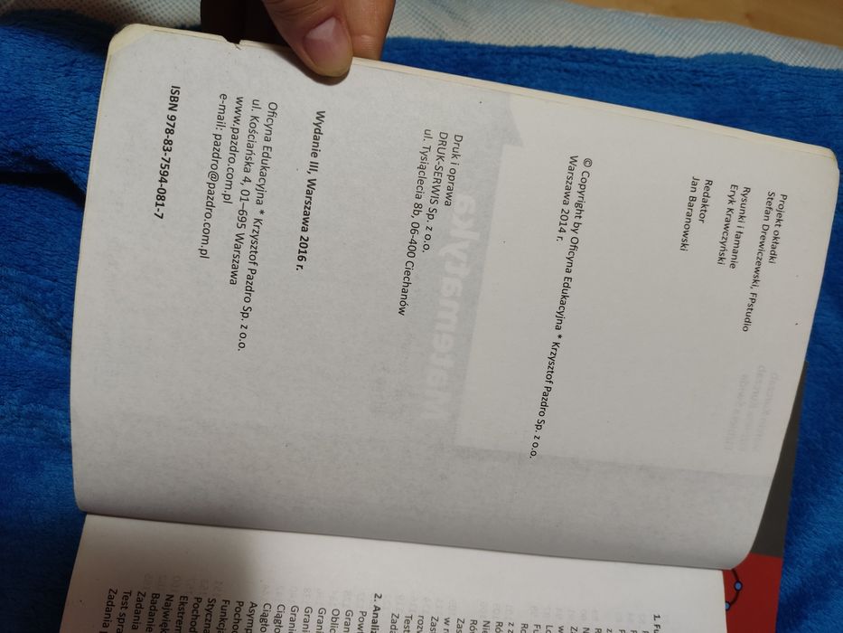 Pazdro Matematyka - zbiór zadań, liceum/technikum klasa 3