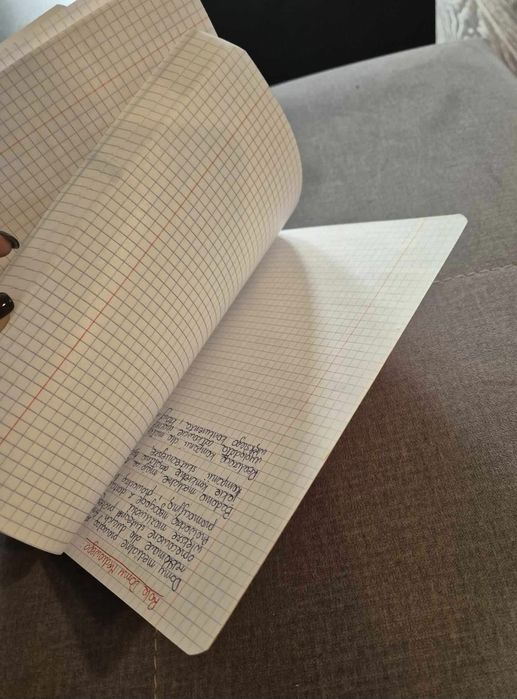 Zeszyt różowy w kratkę notatnik B5