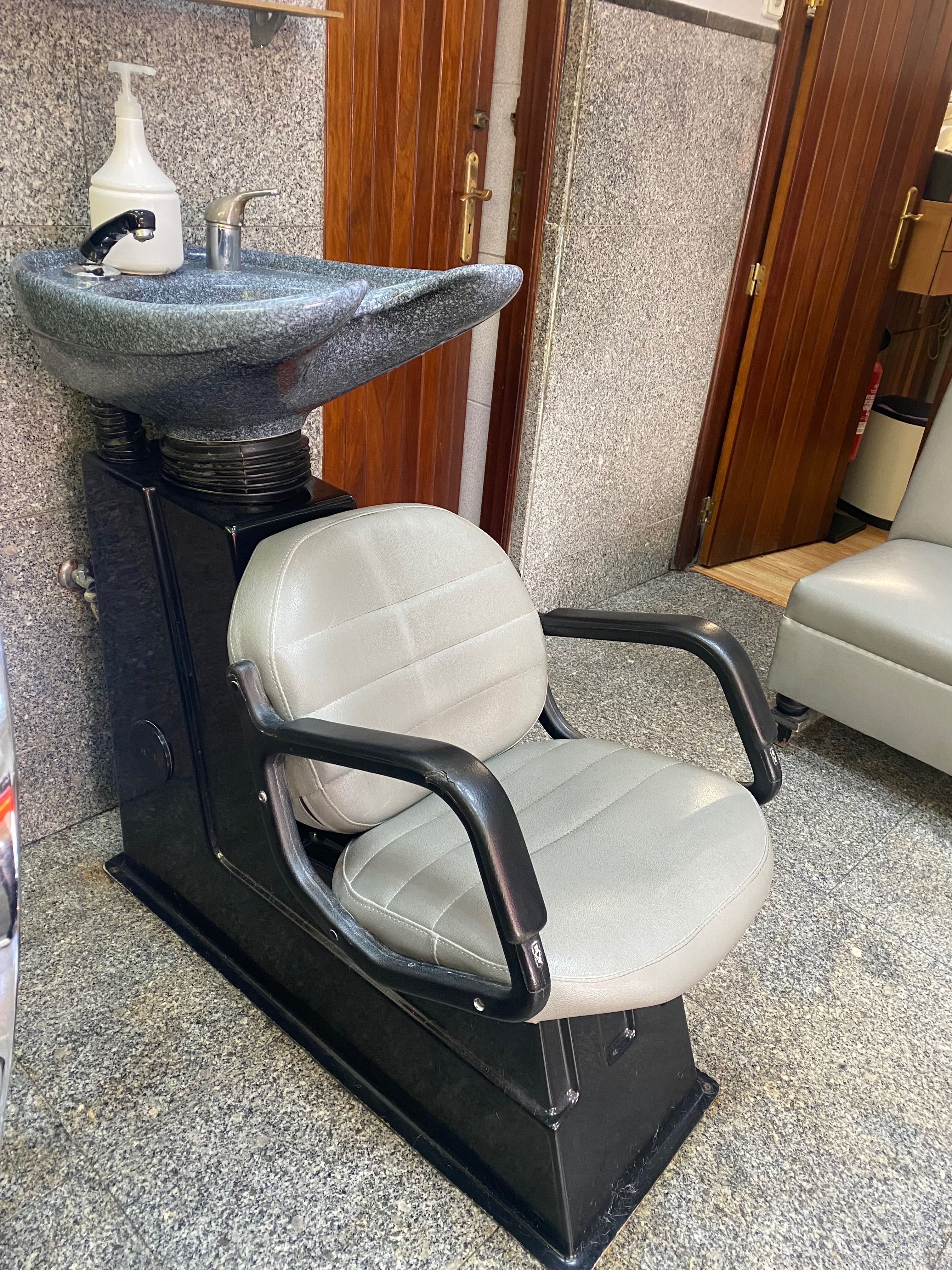 Rampa/cadeira de lavagem de barbeiro