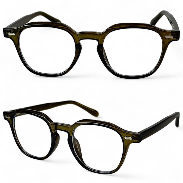 Okulary Zerówki Do Komputera Blue Light TR90 Nerdy Zielone