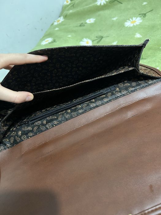skórzana elegancka torebka aktówka damska aligator