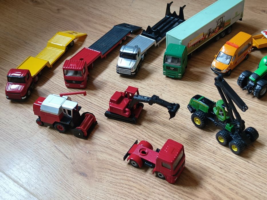 Auta Zabawki Siku Zestaw Zabawek Dzieci Dziecka Traktor Ciągnik Tir