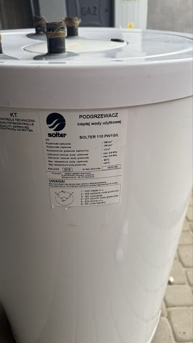 Podgrzewacz ciepłej wody ,Bojler , Solter 110 PW1G/L