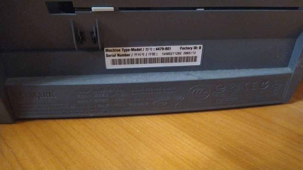 Принтер/друкар/ сканер Lexmark 4479-001 + шнур