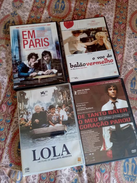 Quatro dvds por dez euros