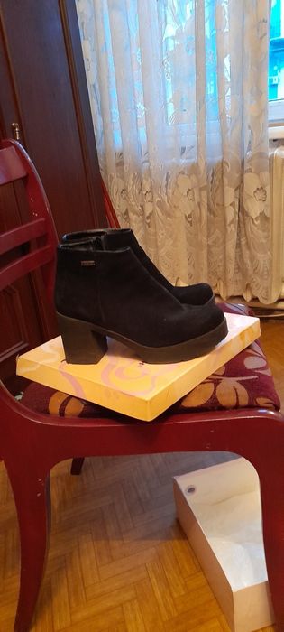 Ботильоны натуральная замша