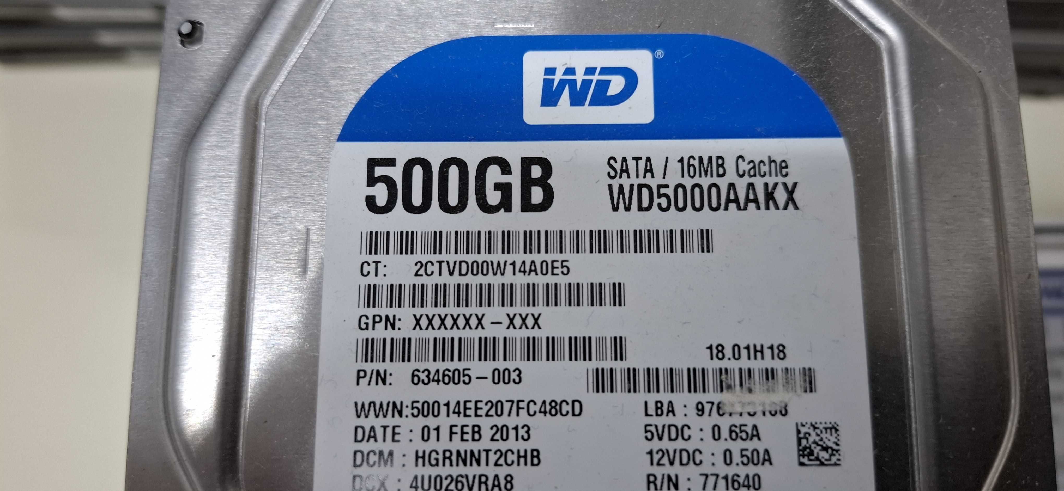 Discos rígidos Sata HDD 500Gb 3,5"