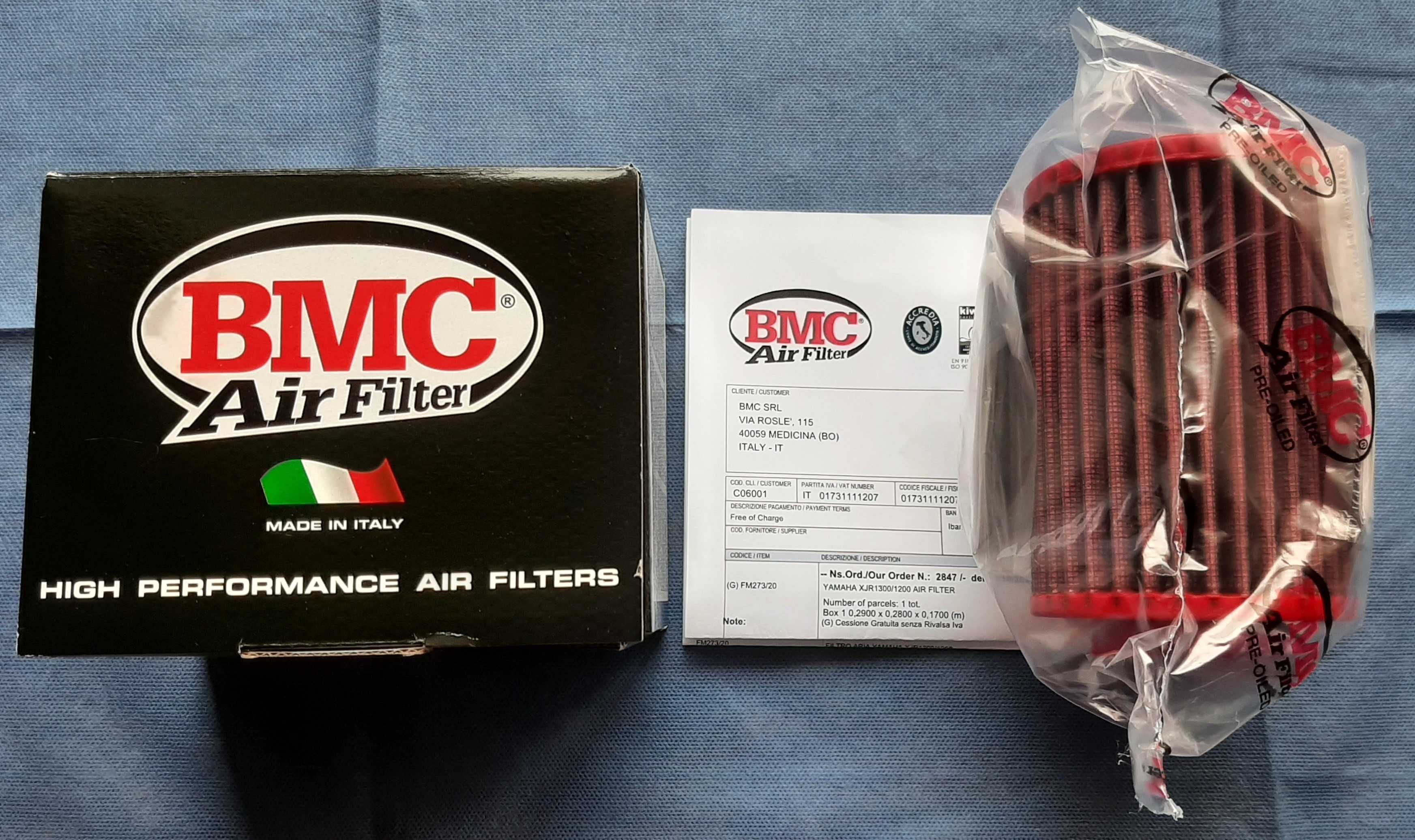 Filtro de ar XJR 1200 / XJR 1300 BMC Air Filter