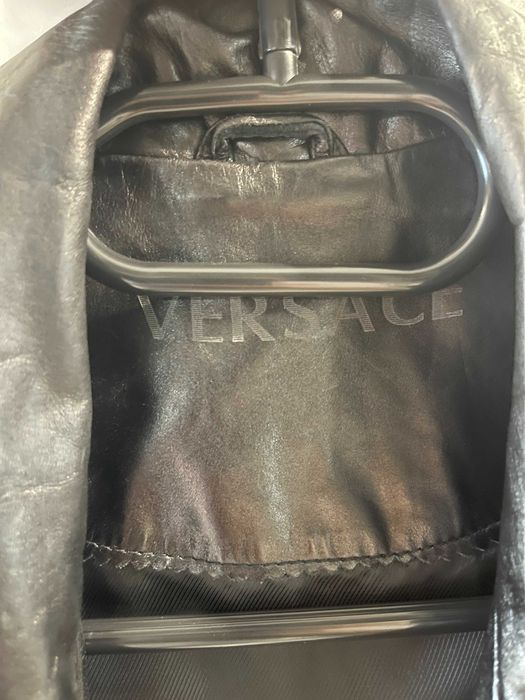 Мужская кожанка (чоловіча шкіряна куртка) VERSACE
