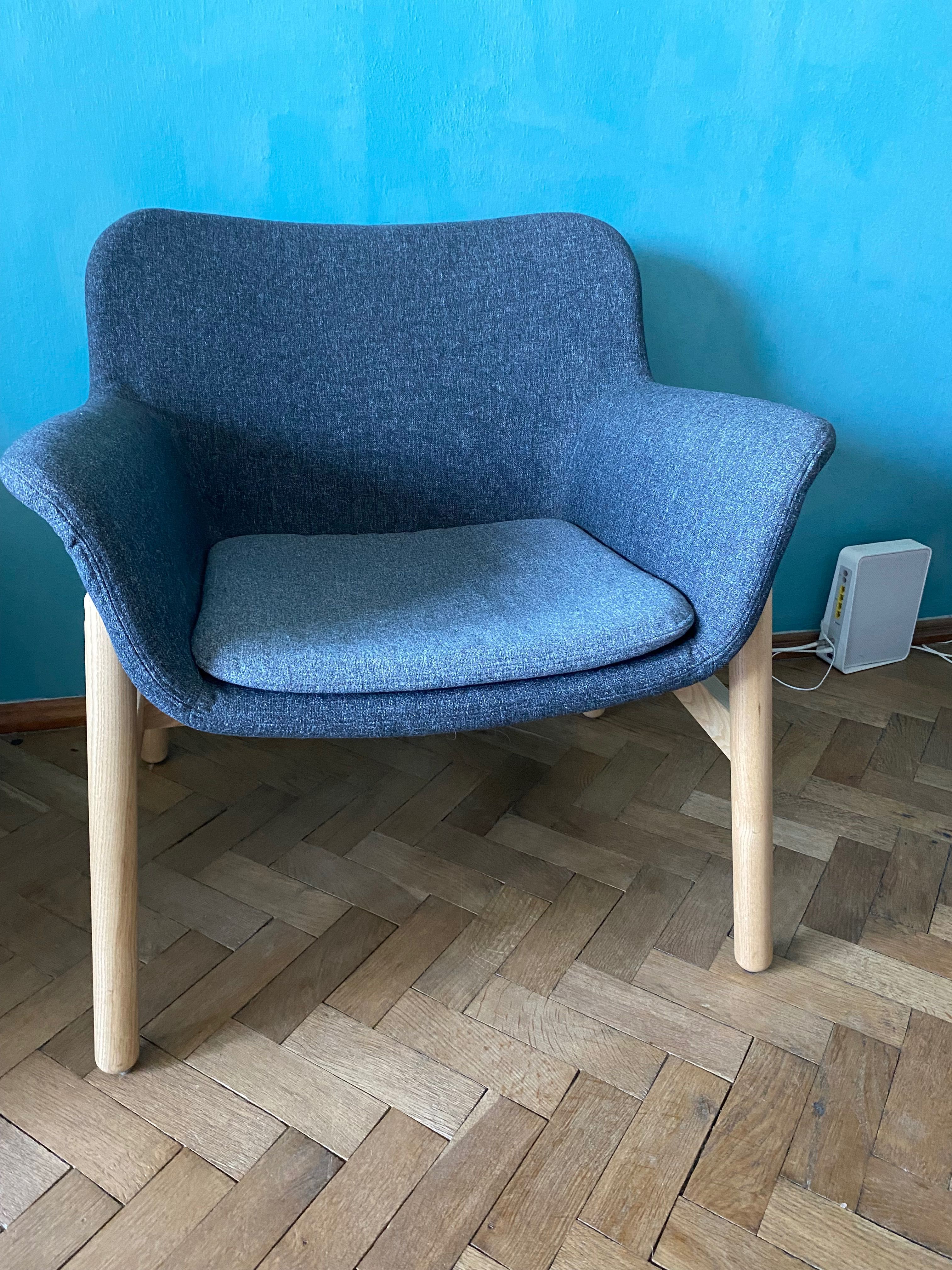 Fotel Ikea szary vedbo