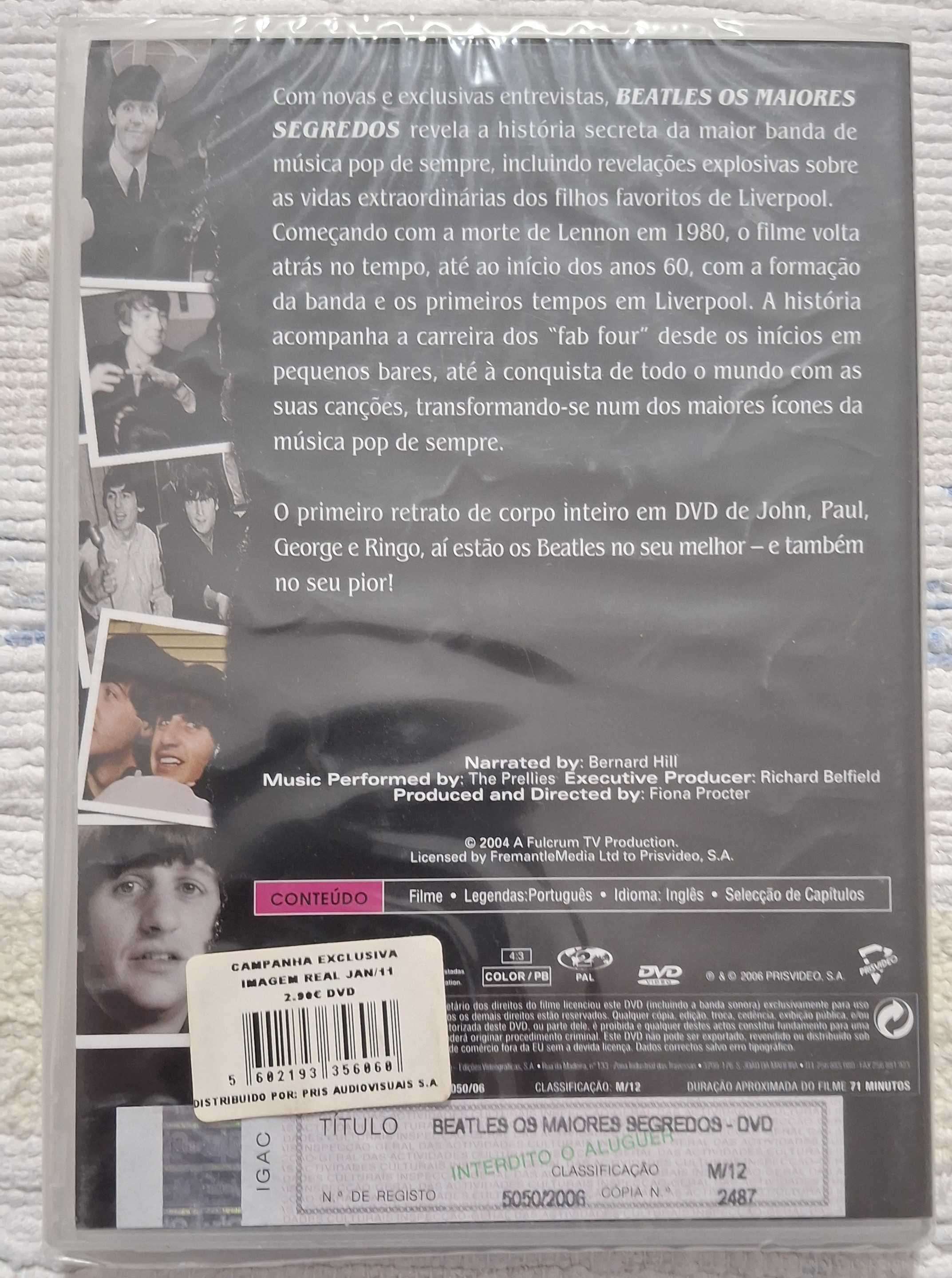 DVD - Beatles os maiores segredos - novo e selado