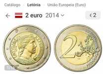 Moeda 2€, Letónia 2014