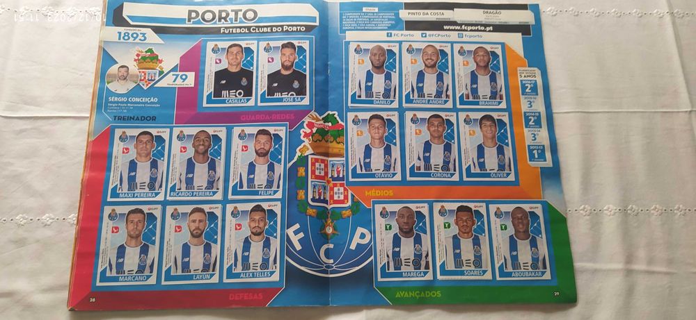 Caderneta Panini COMPLETA Futebol Liga Nos 2017-18