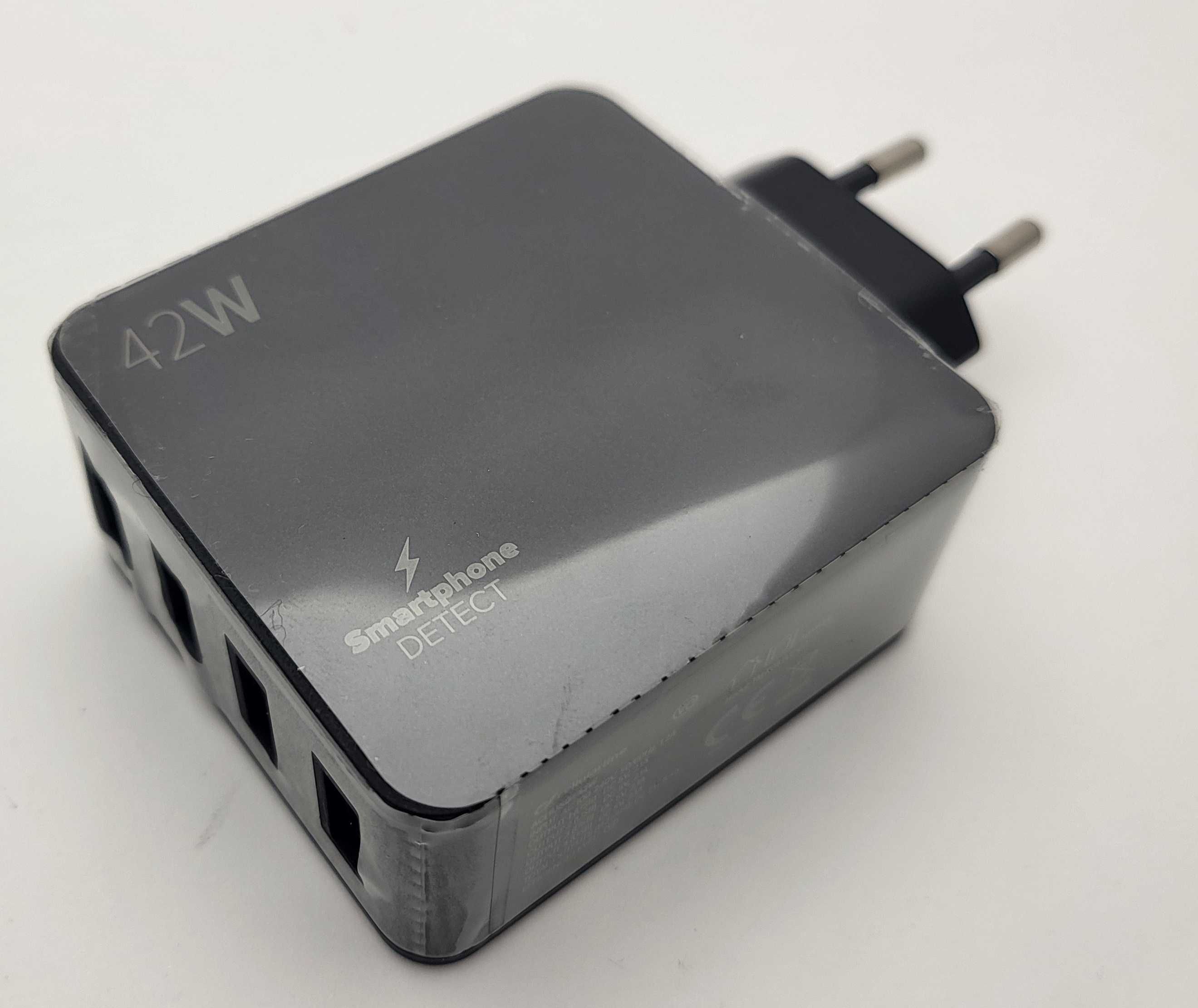 Ładowarka 4xUSB Cellularline 42W - Mega mocna 8.4A - PRAWDZIWE 4x2.1A