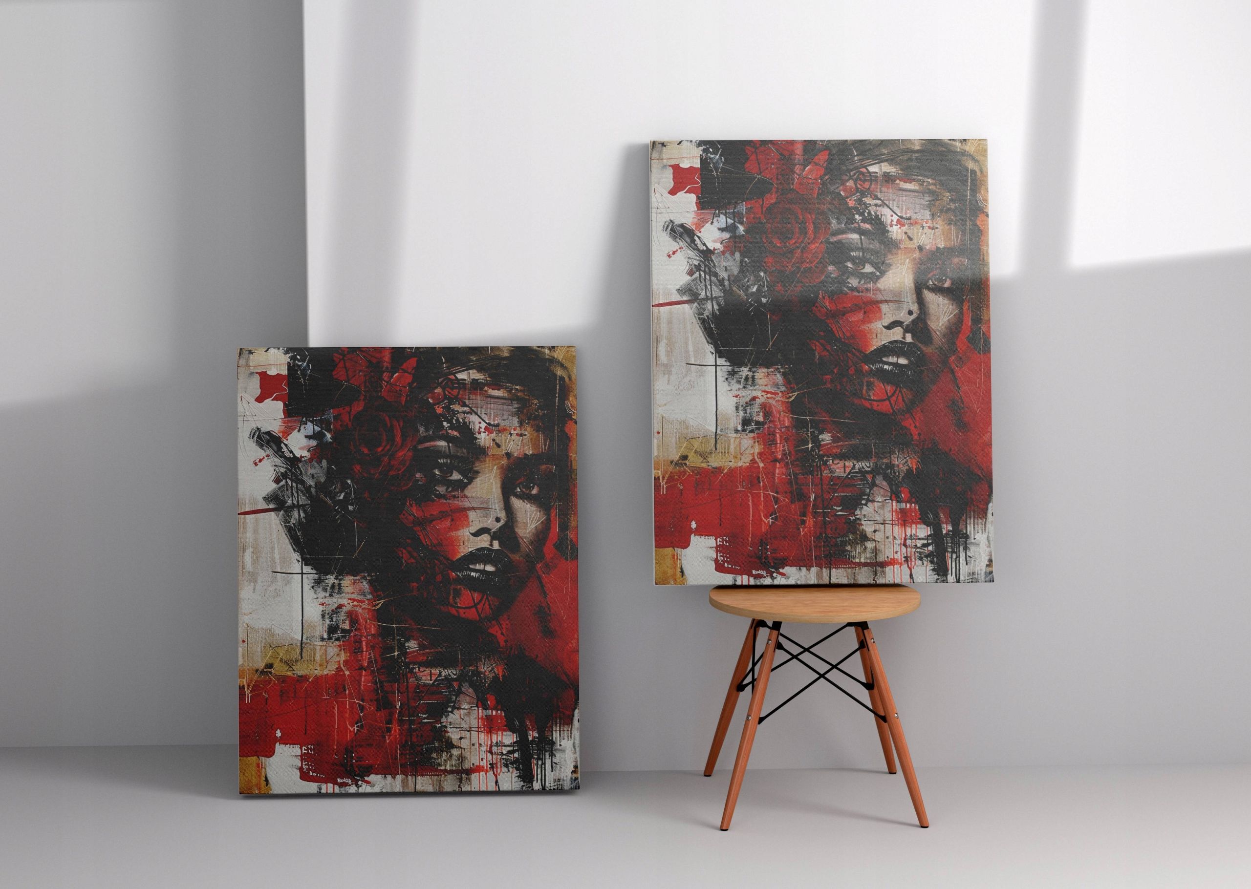 Obraz na płótnie "Emocje w Kolorze" 75x100 cm - Sztuka nowoczesna