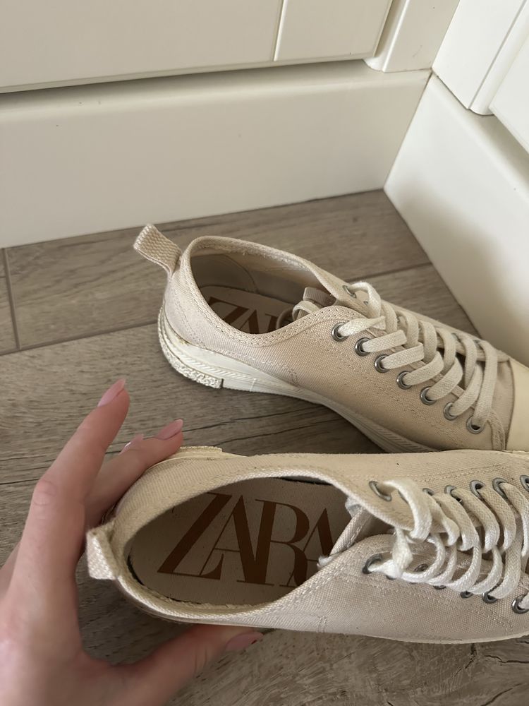 кеди zara текстиль