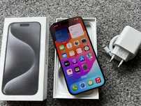 iPhone 15 Pro 128GB BLACK CZARNY Grafitowy Grey Bat92%+SZKŁO FV23%