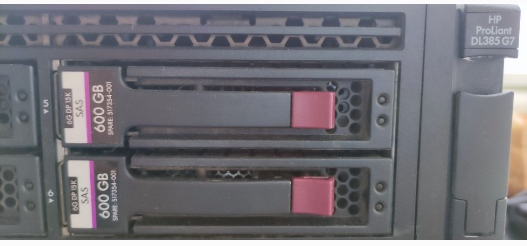 Server  HP Proliant DL385 G7
CPU: 2 процессора AMD Opteron 6128 2GHz)