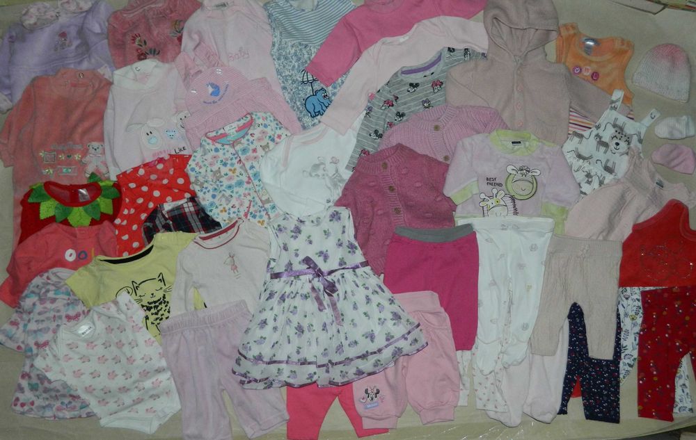 Пакет одягу новонародженій дівчинці 56-62 см