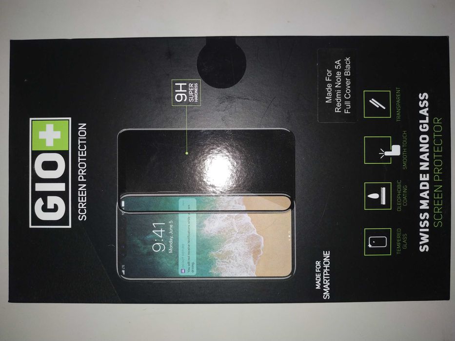Защитная пленка-стекло GIO+ screen Redmi Note 5A, Redmi 5A