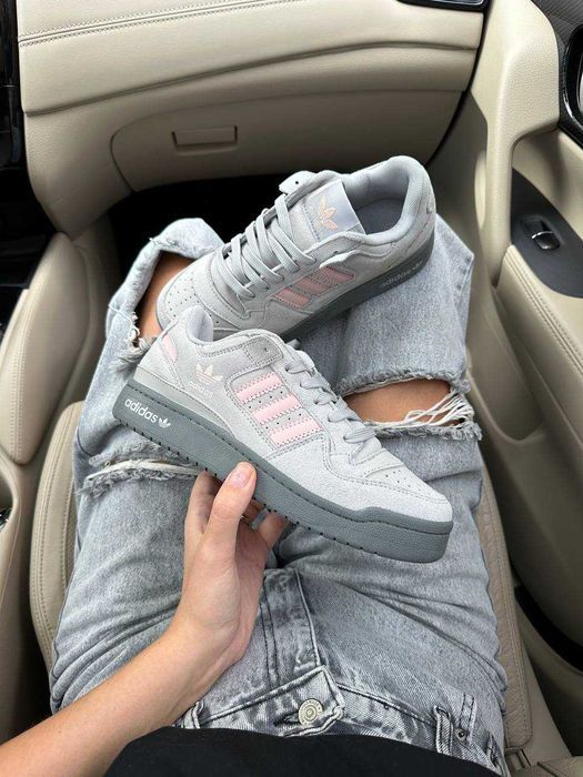 Кросівки Adidas Forum Low Grey Pink premium