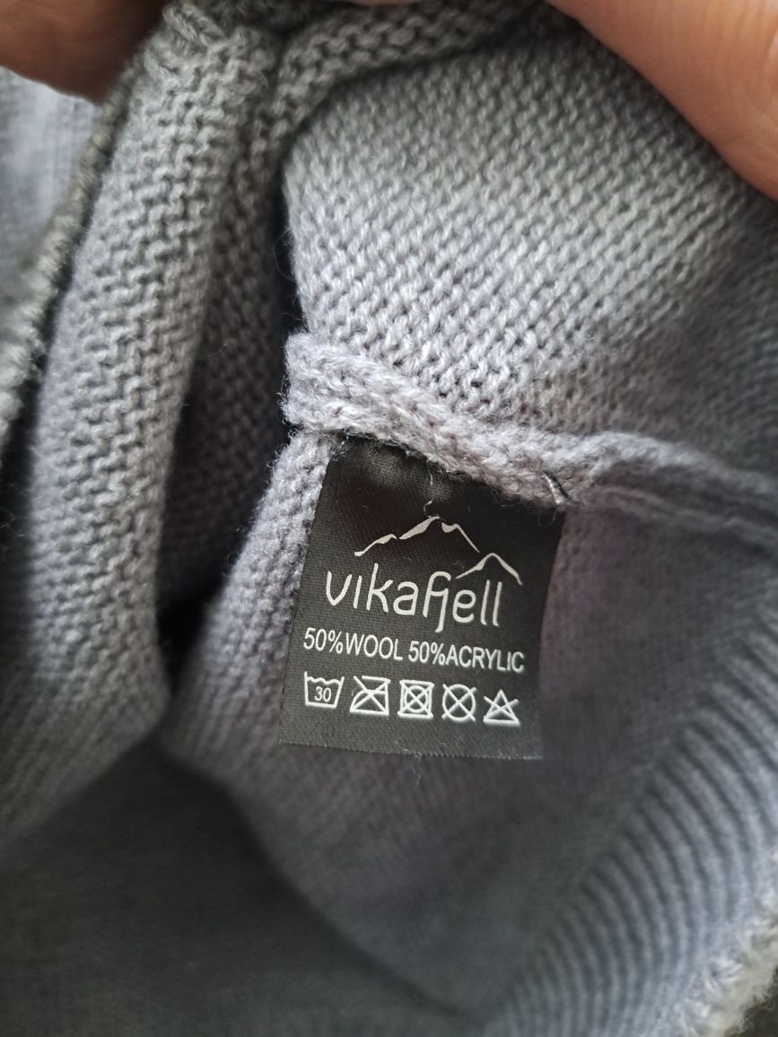Vikafjell Vilter wełniany sweter 50% wool M