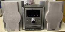 Wieża LG LX-U251D radio magnetofon CD głośniki Thomson garaż ogródek