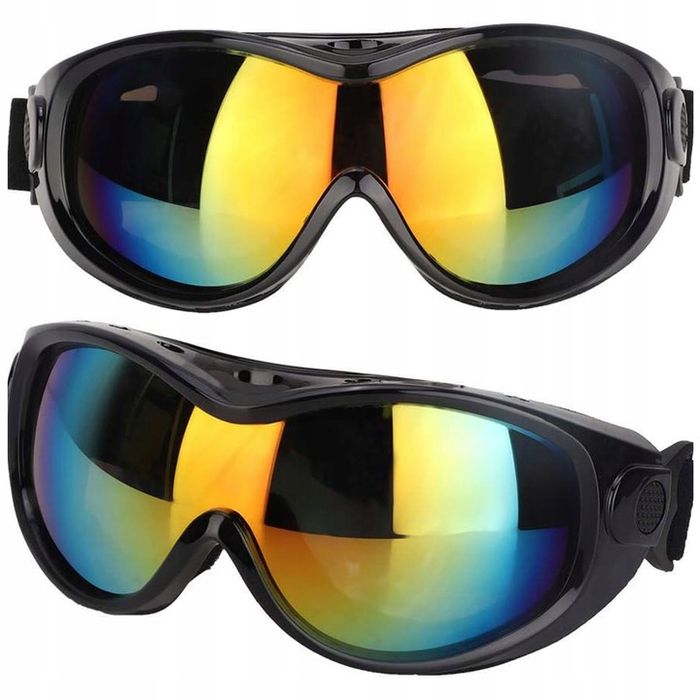 Okulary Gogle Przeciwsłoneczne Dla Psa Narciarskie Anty Uv Na Gumce +